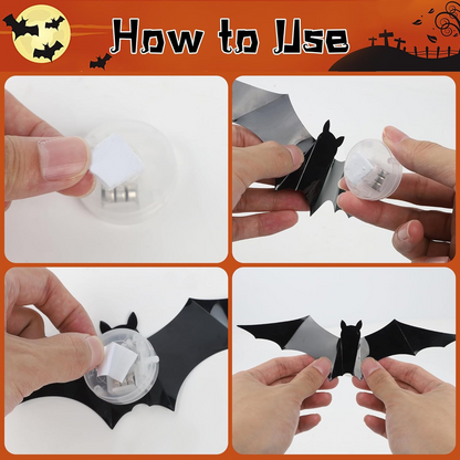 3D Bat Ornaments Halloween Festival Decor
